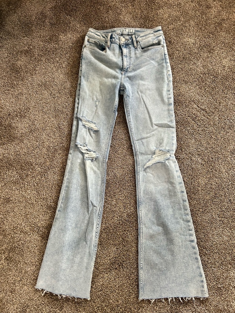 Idyllwind Light Blue Distressed Flare Jeans women’s 8 Miranda lambert